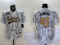 Men's New Orleans Saints Alvin Kamara Arctic Camo 2024 Salute to Service Player Jersey