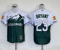 Men's Colorado Rockies Kris Bryant Green City Connect Replica Player Jersey