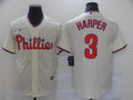 Men's Philadelphia Phillies Bryce Harper Beige Replica Baseball Jersey