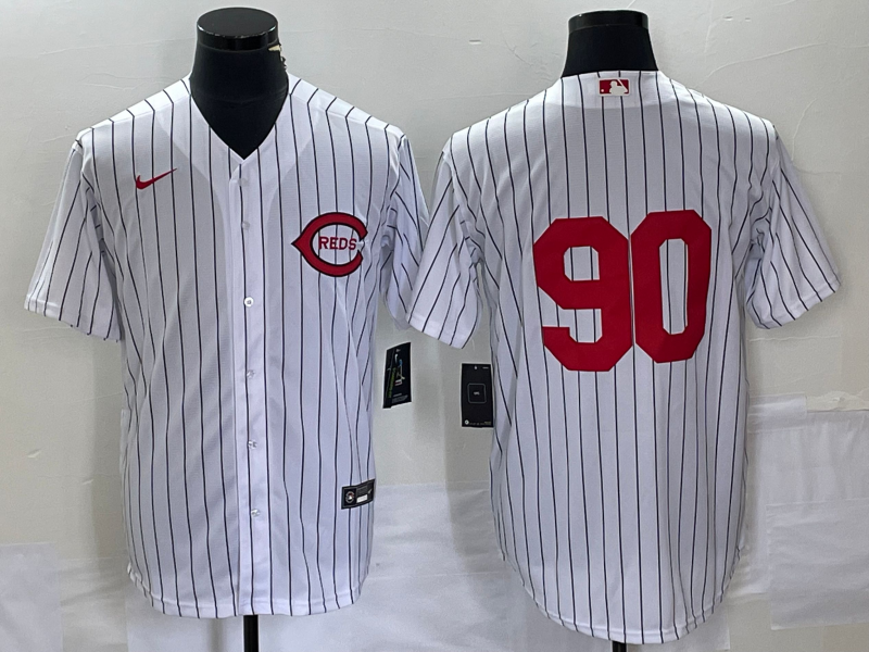 Men's Cincinnati Reds White 2022  at Field of Dreams Game Authentic Player Jersey