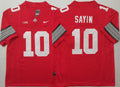 Men's Ohio State Buckeyes Julian Sayin Red Player Jersey