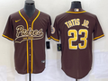 Men's San Diego Padres Fernando Tatis Jr. Brown Replica Player Jersey Joint Edition