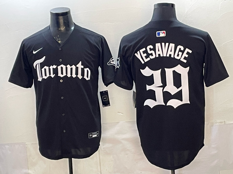 Men's Toronto Blue Jays Trey Yesavage Black Replica Player Jersey