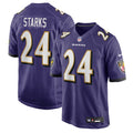 Baltimore Ravens Malaki Starks Purple 2025  Draft First Round Pick Game Jersey