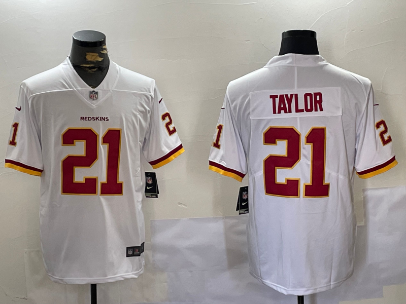 Men's Washington Commanders Sean Taylor #21 White Player Game Jersey1