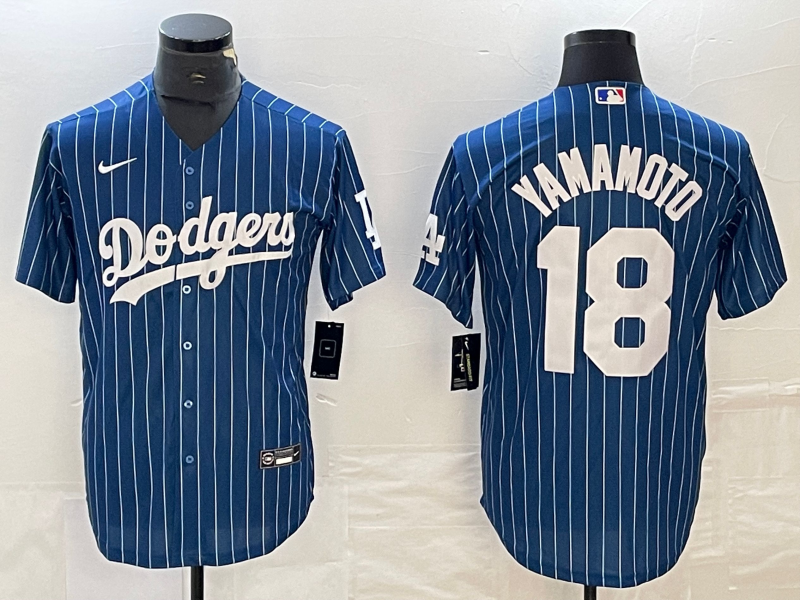 Men's Los Angeles Dodgers Yoshinobu Yamamoto Blue Replica Player Jersey