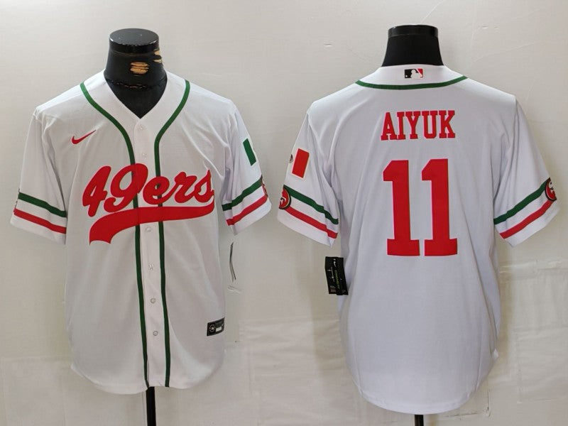 Men's San Francisco 49ers Brandon Aiyuk White Player Jersey