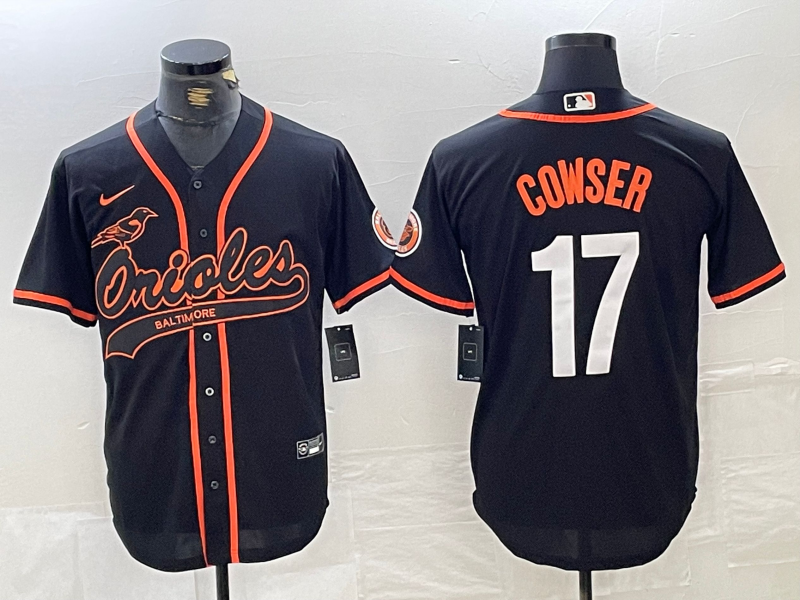 Men's Baltimore Orioles Colton Cowser Black Player Jersey Joint Edition