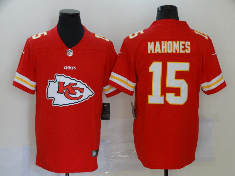 Men's Kansas City Chiefs Patrick Mahomes #15 Red Game Jersey1