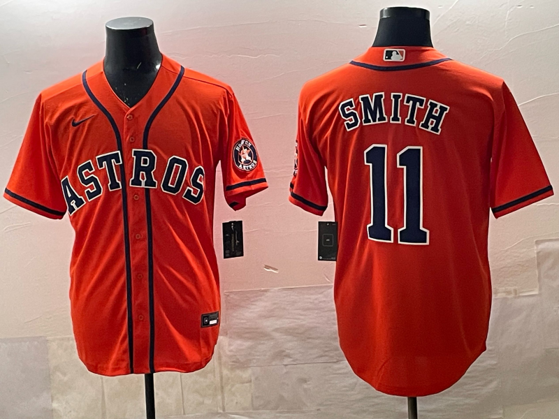 Men's Houston Astros Cam Smith Orange Alternate Replica Player Jersey