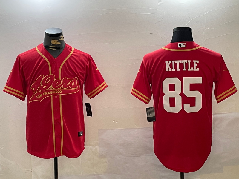 Men's San Francisco 49ers George Kittle Scarlet Team Game Jersey