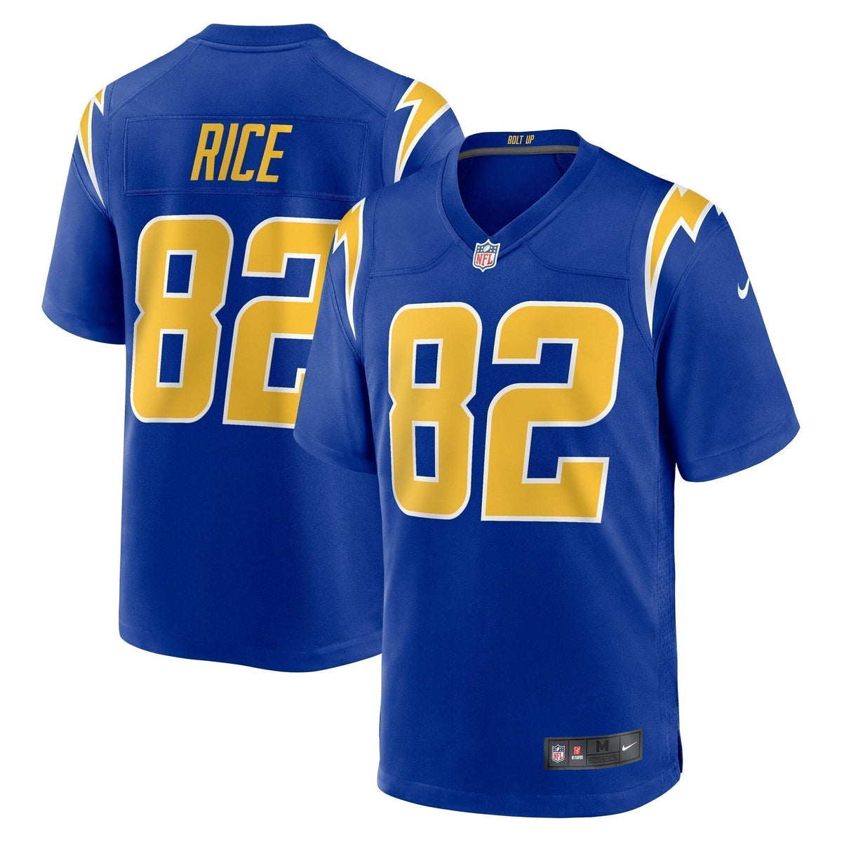 Brenden Rice Los Angeles Chargers  2024  Draft 2nd Alternate Game   Jersey - Royal