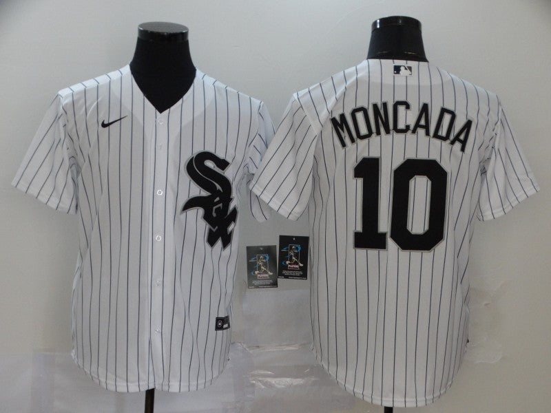 Men's Chicago White Sox Yoan Moncada White Replica Baseball Jersey