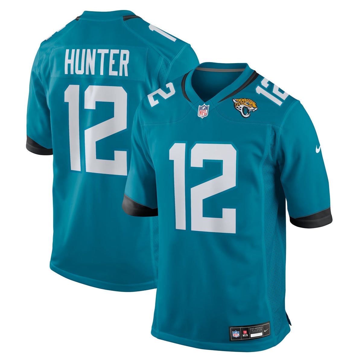 Jacksonville Jaguars Travis Hunter Teal 2025  Draft First Round Pick Game Jersey