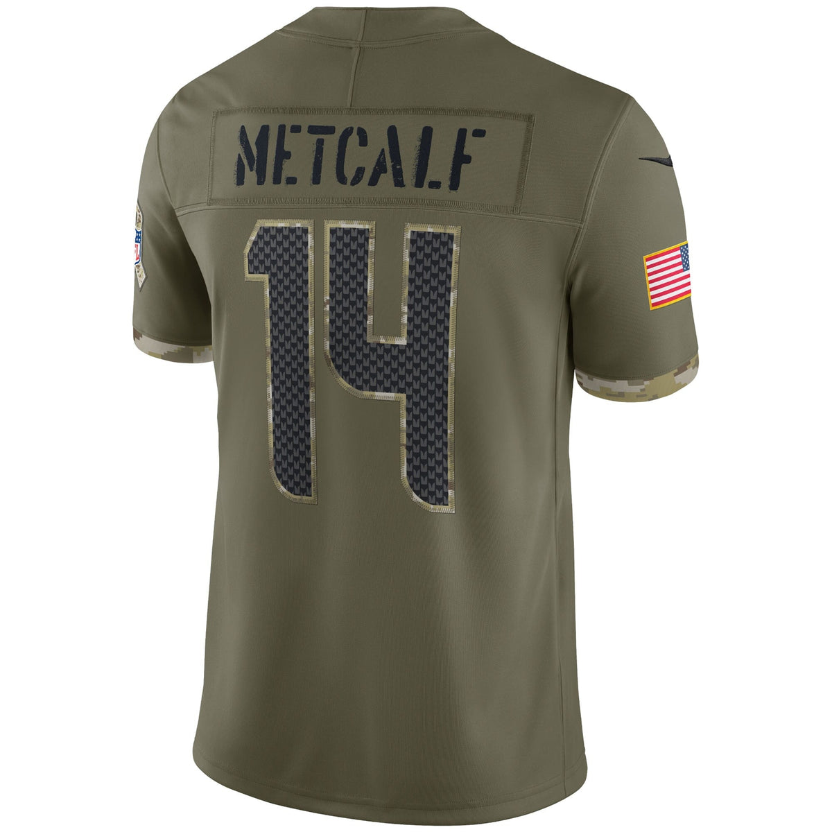 DK Metcalf Seattle Seahawks  2022 Salute To Service Limited Jersey - Olive