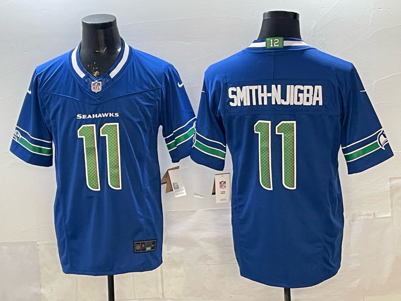 Men's Seattle Seahawks Jaxon Smith-Njigba #11 Royal Player Game Jersey