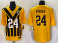 Men's Pittsburgh Steelers Joey Porter Jr. Gold Alternate 1933 Throwback Game Jersey