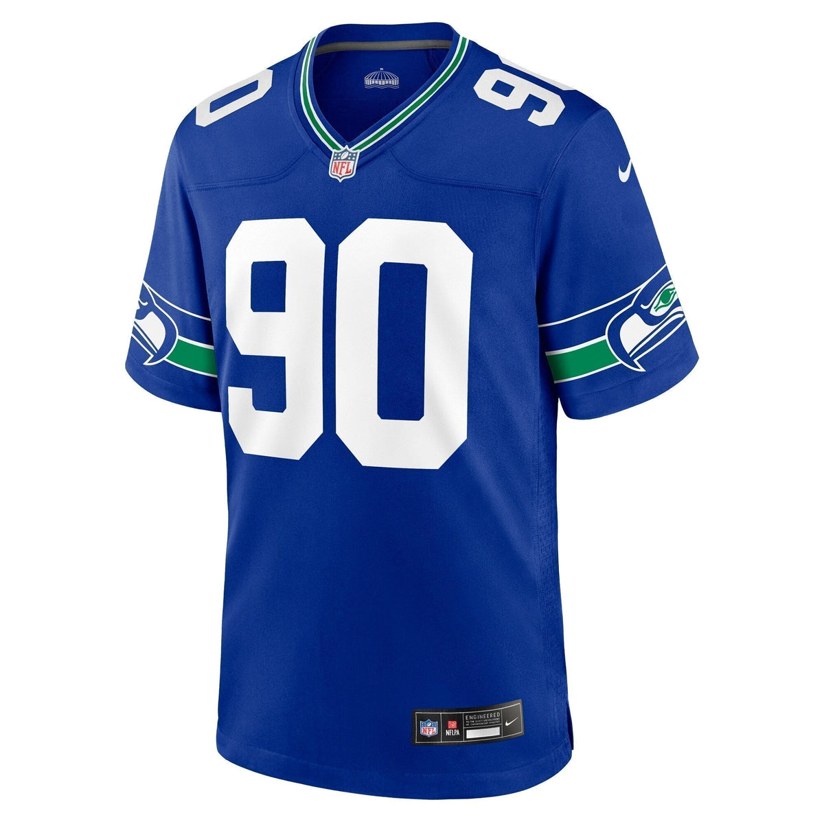 Jarran Reed Seattle Seahawks  Throwback   Game Jersey - Royal