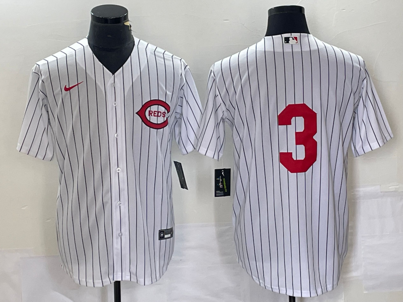 Men's Cincinnati Reds Ken Griffey Jr #3 White 2022  at Field of Dreams Game Authentic Player Jersey1