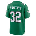 Philadelphia Eagles Reed Blankenship Kelly Green Alternate Game Jersey