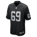 Las Vegas Raiders Adam Butler Black Team Game Jersey