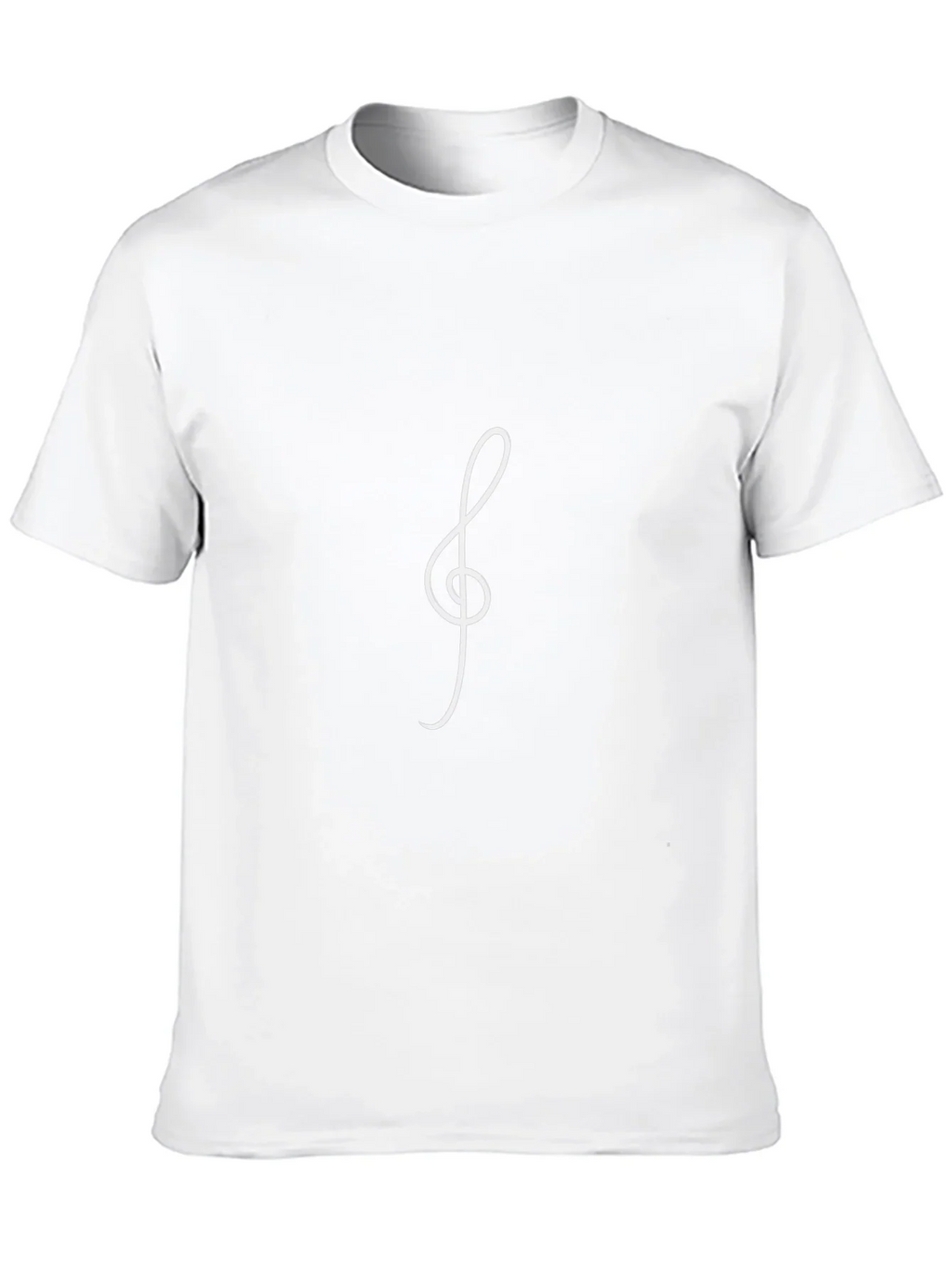 Musical Treble Clef Black T-Shirt
