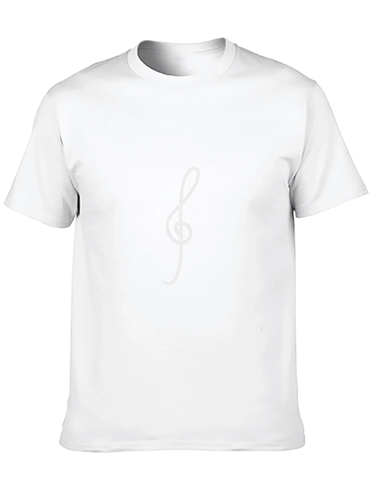 Musical Treble Clef Black T-Shirt