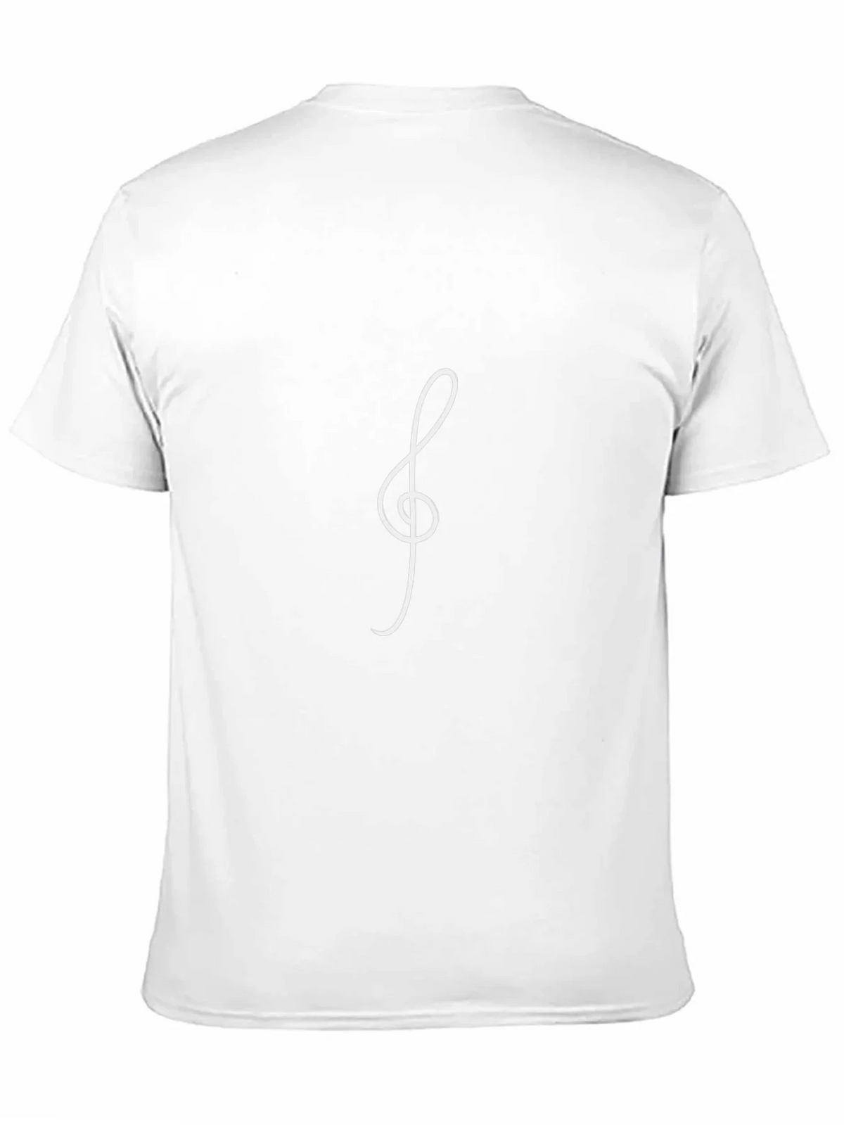 Musical Treble Clef Black T-Shirt