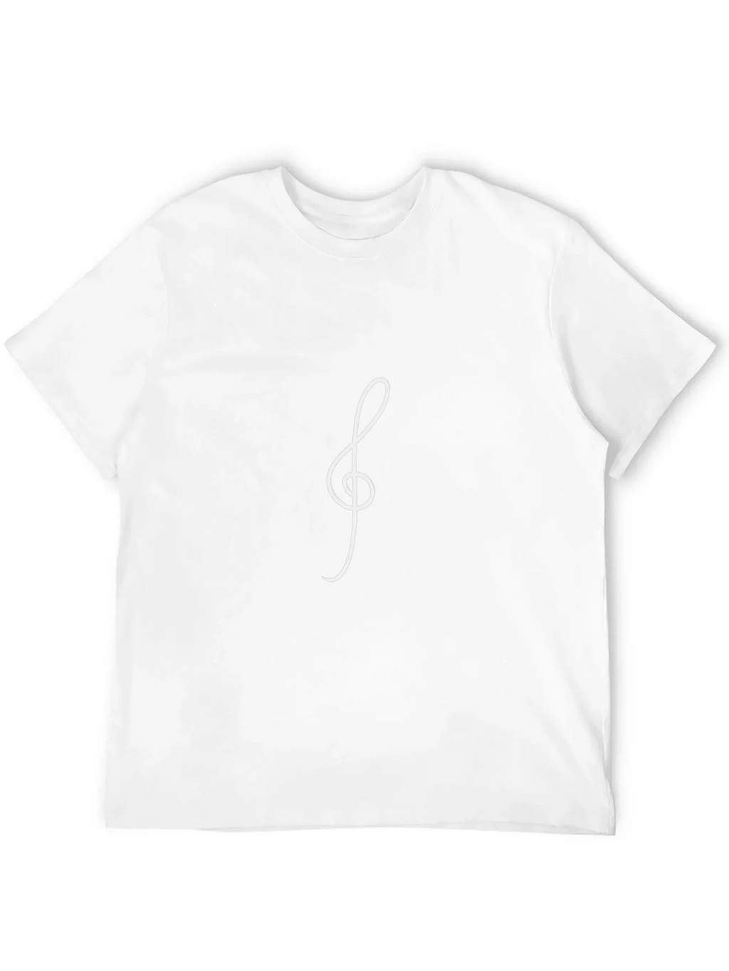 Musical Treble Clef Black T-Shirt