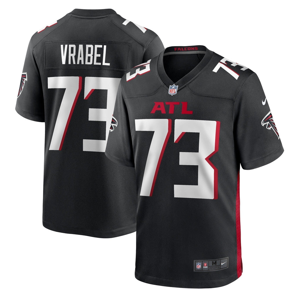 Tyler Vrabel Atlanta Falcons    Game Jersey - Black