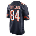 C.Bears #84 Colston Loveland Navy 2025  Draft First Round Pick Game Jersey