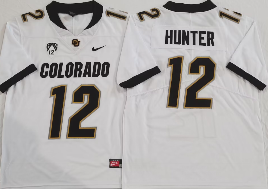 Men's Colorado Buffaloes Travis Hunter White Player Jersey