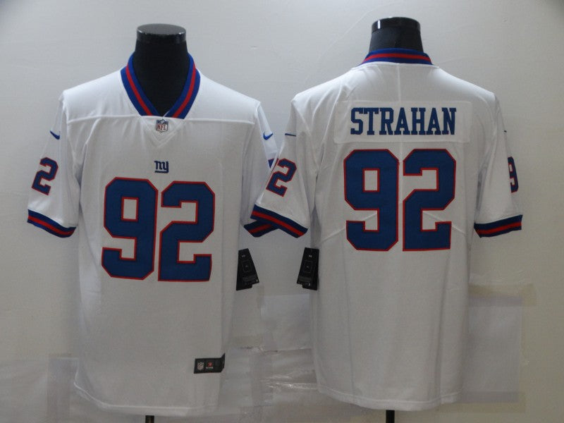 Men's New York Giants Michael Strahan White Game Jersey