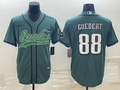 Men's Philadelphia Eagles Dallas Goedert Midnight Green Game Jersey Joint Edition