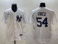Men's New York Yankees Max Fried #54 White Home Limited Player Jersey