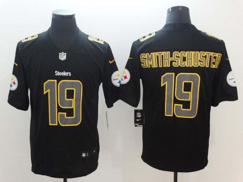 Men's Pittsburgh Steelers JuJu Smith-Schuster #19 Black Player Jersey1