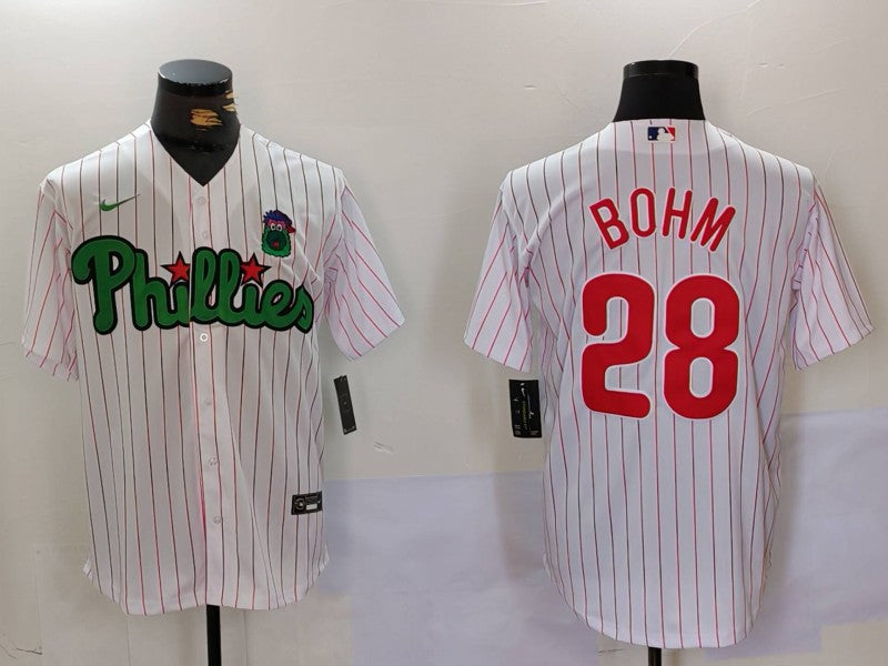 Men's Philadelphia Phillies Alec Bohm White Limited Player Jersey