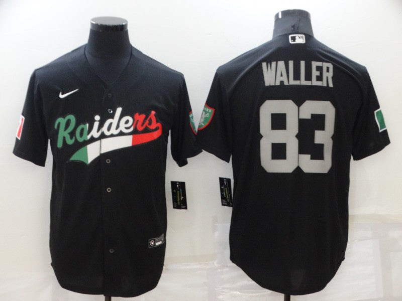 Men's Las Vegas Raiders Darren Waller Black Game Player Jersey Joint Edition