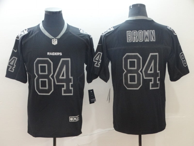 Men's Las Vegas Raiders Antonio Brown #84 Black Alternate Game Jersey1