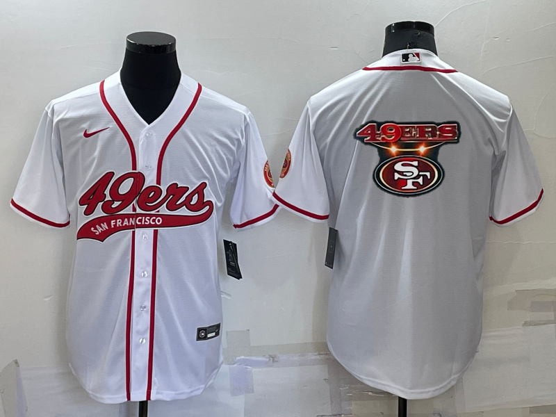 Men's San Francisco 49ers White Game Jersey1