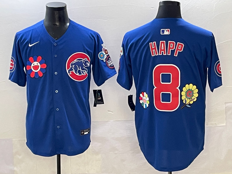Men's Chicago Cubs Ian Happ Royal Replica Player Jersey