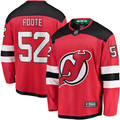 Men's New Jersey1 Devils Cal Foote #52 Red Player Game Jersey1