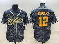 Men's Green Bay Packers Aaron Rodgers Grey camouflage Player Jersey Joint Edition