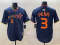 Men's Houston Astros Jeremy Pena Navy 2025 City Connect Limited Player Jersey