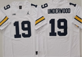 Men's Michigan Wolverines Bryce Underwood White Player Jersey