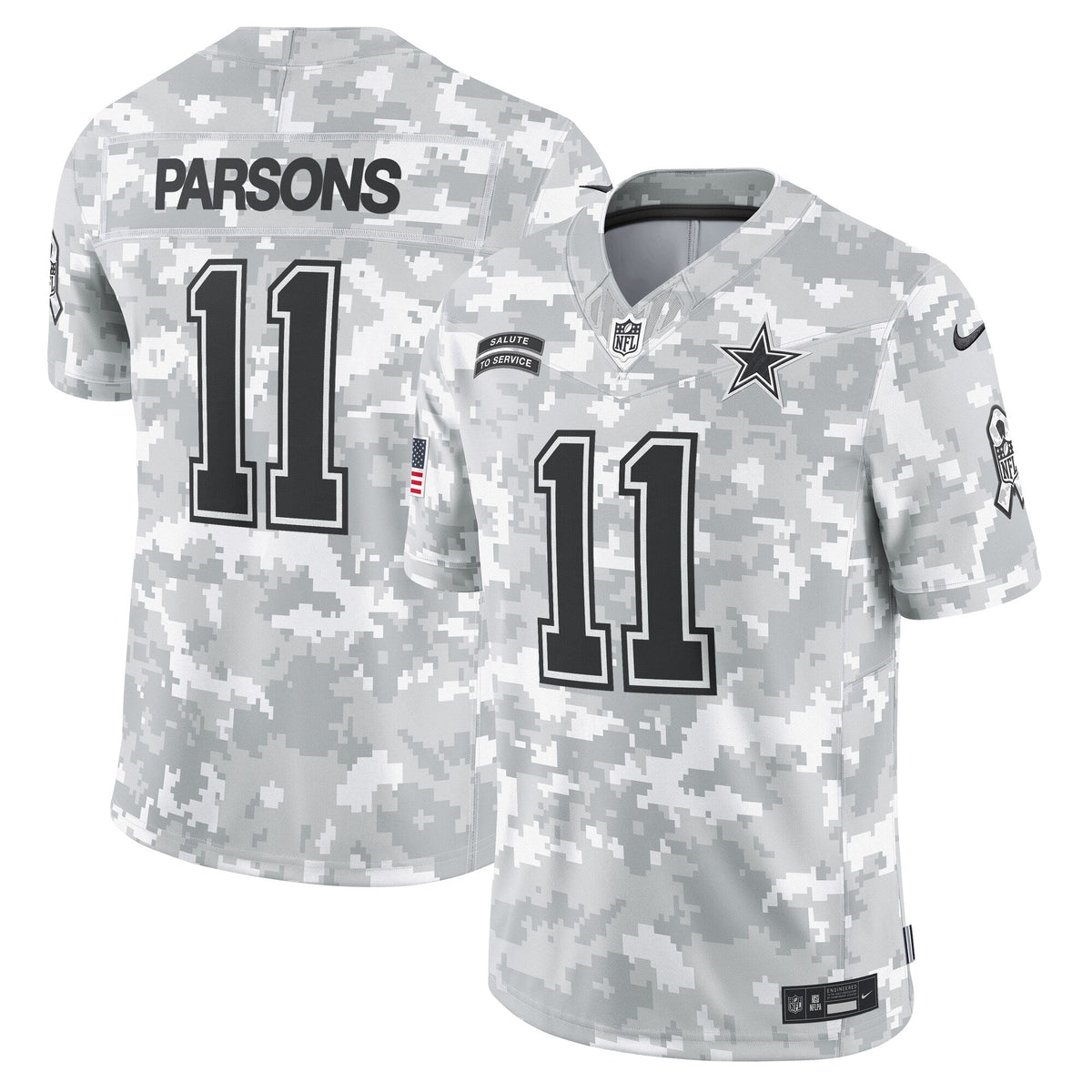 Micah Parsons Dallas Cowboys  2024 Salute to Service Limited Jersey - Arctic Camo