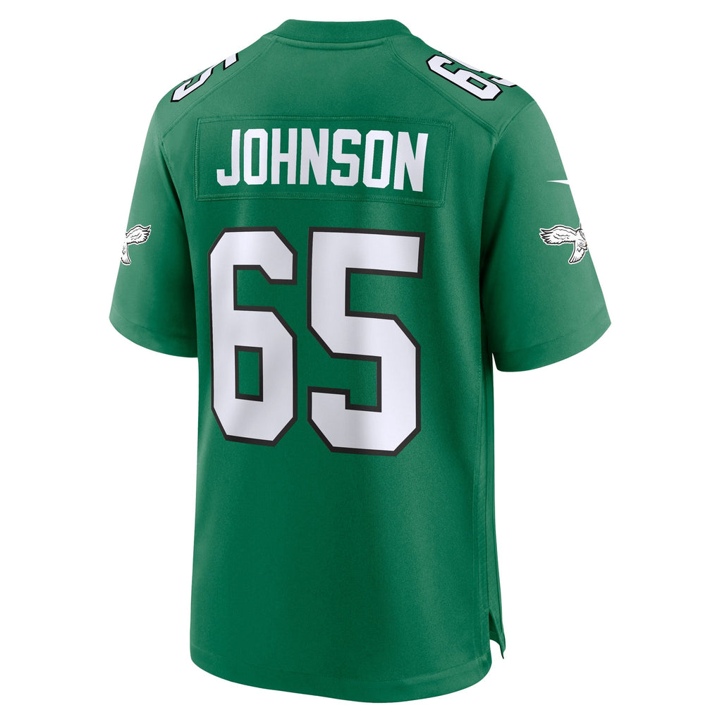 Lane Johnson Philadelphia Eagles  Alternate Game Jersey - Kelly Green