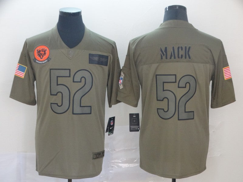 Men's Chicago Bears Khalil Mack #52 Brown Game Jersey1