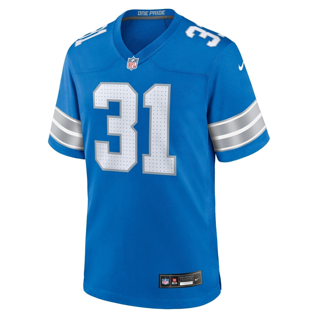 Kerby Joseph Detroit Lions  Team Game Jersey -  Blue
