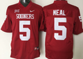 Men's Oklahoma Sooners Durron Neal Crimson Player Game Jersey